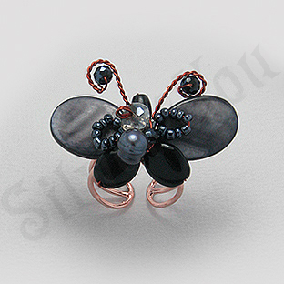 Inel sidef fluture cu antene - PF8628