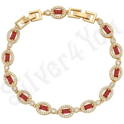 Bratara aurita cu aur de 14K / 17-20.5 cm - ZS1758A