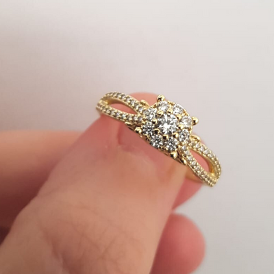 Inel in culoarea aurului 14K - ZS2385