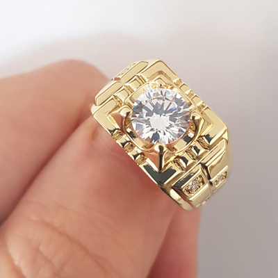 Ghiul in culoarea aurului 14K zirconii albe - ZS1359
