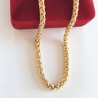 Lant in culoarea aurului de 14K - 60 cm/5 mm - ZS2495