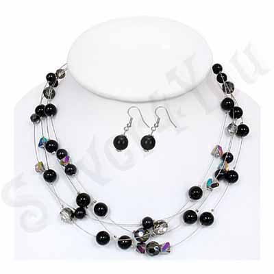 Set fashion cercei si colier - PF871