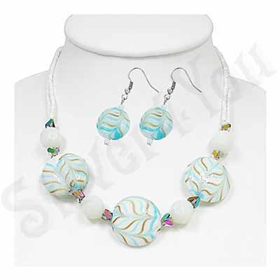 Set fashion cercei si colier - PF877