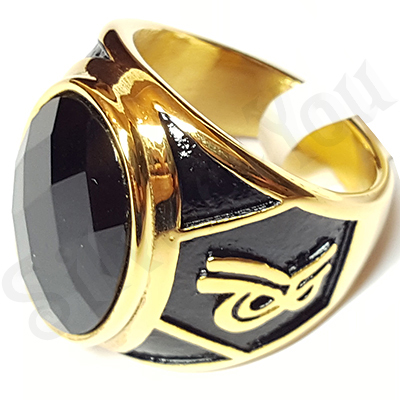 Ghiul cu zircon negru multifatetat si model - LR344
