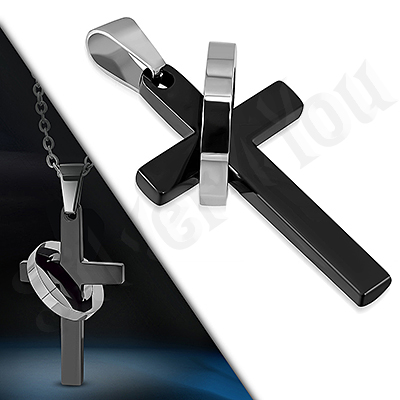 Cruce inox in 2 tonuri - LR372