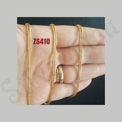 Lant inox aurit dantelat 60 cm/2.5 mm - DN410