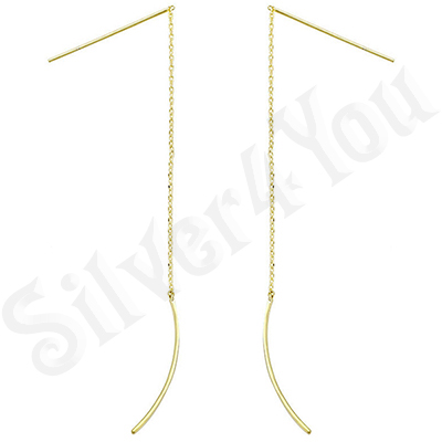 Cercei in culoarea aurului 14K 7.8 cm/1 mm - ZS1102