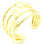 Inel in culoarea aurului 14K - reglabil - ZS2164