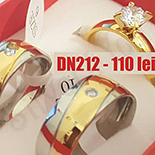 - Set inox 2 verighete si inel logodna - DN212