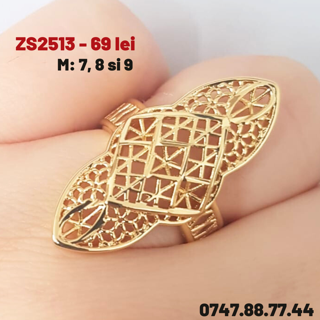 - Inel in culoarea aurului 14K - ZS2513
