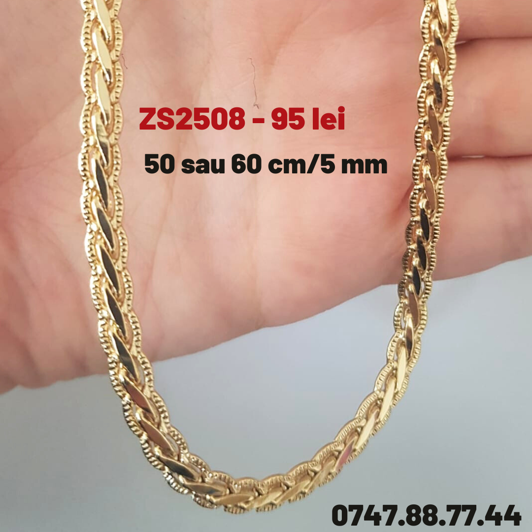 - Lant in culoarea aurului de 14K -50 sau 60 cm - ZS180