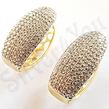 - Cercei in culoarea aurului 14K zirconii albe - ZS1391