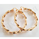 - Cercei auriti cu aur de 14K - 8 cm - AB01