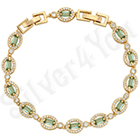 Bijuterii Inox - Bratara aurita cu aur de 14K / 17-20.5 cm - ZS1759
