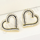 Cercei auriti cu aur de  14K - 1.5 cm - ZS1754