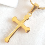 Pandantive crucifix - Cruce inox aurit - PK6024A