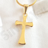 Pandantive crucifix - Cruce inox aurit - PK6020A