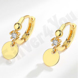 Cercei auriti cu aur de 14K - 1.7 cm - AB103