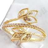 Inel in culoarea aurului 14K zirconii albe - ZS2105