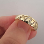 Inel in culoarea aurului 14K - ZS2376