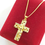 - Crucifix cu lant in culoarea aurului 14K - ZS2366