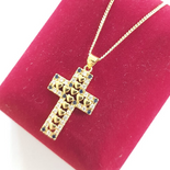Pandantive crucifix - Crucifix cu lant in culoarea aurului 14K - ZS2368