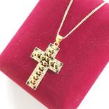 Bijuterii in Culoarea Aur 14K - Crucifix cu lant in culoarea aurului 14K - ZS2368