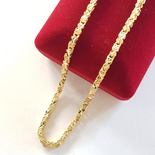 Lant in culoarea aurului de 14K - 60 cm/4 mm - ZS2270