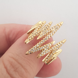 Bijuterii in Culoarea Aur 14K - Inel in culoarea aurului 14K zirconii albe - ZS1771