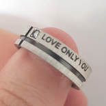 Bijuterii Inox Dama - Inel indragostiti "love only you" - BF2635