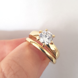 Set 2 inele aurite cu aur de 14K - ZS1080