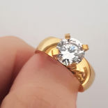 Cadouri de Craciun - Inel de logodna cu zircon alb - BR6028