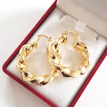 Cercei auriti cu aur de 14 K - 3 cm - AB201