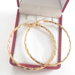 Cercei auriti cu aur de 14 K - 6 cm - AB203