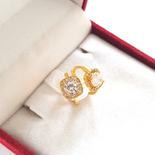 Cercei auriti cu aur de 14 K - 1.3 cm - AB206