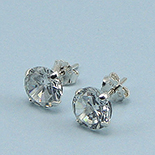 REDUCERI - Cercei argint cu  zircon alb/4 mm - CT24A