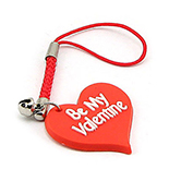 Bijuterii Argint - Breloc telefon mobil - "Be My Valentine" - BP8