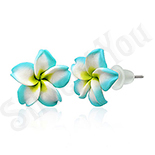 - Cercei floare plumeria - BF6227