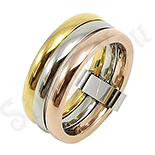 INELE - Set inele inox in trei nuante - BR6160