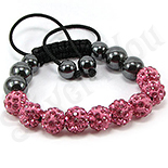 - Bratara shamballa cristale roz - BR6000