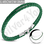 BRATARI PIELE - De SEZON! - Bratara/Colier piele verde - PK6043