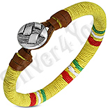 Bijuterii Inox - Bratara piele si siret multicolor - PK6082