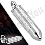 Bijuterii Inox - Pandantiv inox glont cruce cu "Tatal Nostru" - PK6012