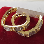 Cercei in culoarea aurului 14K zirconii albe - ZS647 Cercei in culoarea aurului 14K zirconii albe - ZS647