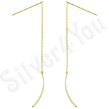 Cercei in culoarea aurului 14K 7.8 cm/1 mm - ZS1102