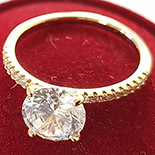 Inel aurit cu aur 14K si zirconii albe - ZS1176 Inel aurit cu aur 14K si zirconii albe - ZS1176