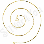 Lant in culoarea aurului 14K - 45 cm/1 mm - ZS917 Lant in culoarea aurului 14K - 45 cm/1 mm - ZS917
