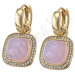 Cadouri Femei - Cercei in culoarea aurului 14K roz - ZS933
