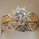 Inel in culoarea aurului 14K zirconii albe - ZS503 Inel in culoarea aurului 14K zirconii albe - ZS503