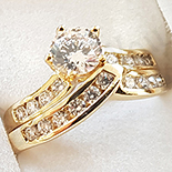 Inel in culoarea aurului 14K zirconii albe - ZS509 Inel in culoarea aurului 14K zirconii albe - ZS509